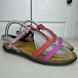 Naot Judith Multi-pink Women’s Sandals US 10 EU 41 Strappy Comfort Beach